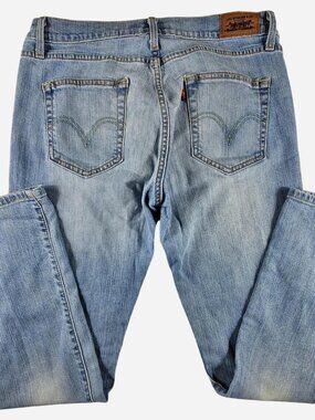 womens 90s levi's jeans denim curvy cut blue denim 13m